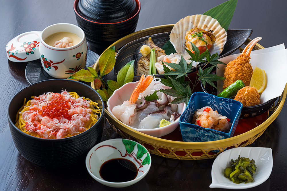 棗 北海の味覚花籠御膳 3,680円(税込)